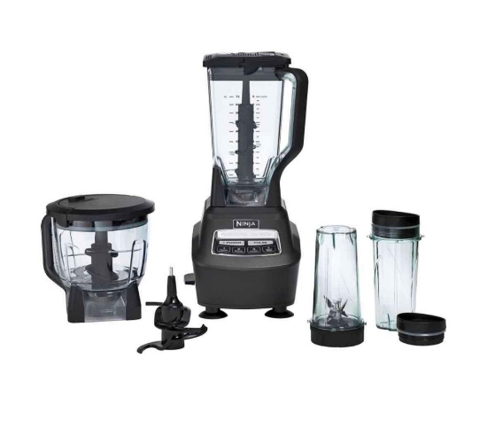 Ninja Mega Kitchen System, 1500W, 4 Functions for Smoothies, Processing, Dough, Drinks & More, with