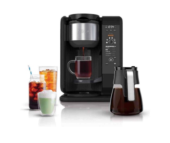 Ninja Hot and Cold Brewed System, Auto-iQ Tea and Coffee Maker with 6 Brew Sizes, 50 fluid ounces, 5