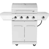 Nexgrill 4-Burner Propane Gas Grill in Stainless Steel with Side Burner