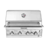 KitchenAid 4-Burner Built-in Propane Gas Island Grill Head in Stainless Steel with Rotisserie Burner