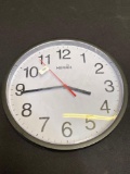 HIPPIH Clock Black Wall Clock Silent Non Ticking Quality Quartz