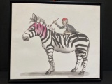 Painting Zebra & monkey