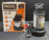 RIDGID 1/3 HP Stainless Steel Dual Suction Sump Pump