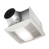 QT Series 130 CFM Ceiling Bathroom Exhaust Fan with LED Light and Night Light