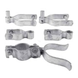 Everbilt 2-3/8 in. Galvanized Steel Chain Link Fence Walk Gate Hardware Set