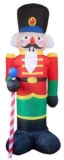 2 Christmas Inflatable Nutcracker Soldier, Outdoor Decor Light Up Inflatable