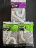 Everbilt 1-1/4 - 1/2 in. Plastic P-Trap 3 Pack