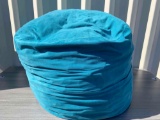 Blue Aqua Pouf