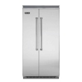 Viking 42 Inch, 25.32 Cu. Ft. Built-In Side by Side Refrigerator with Ice Maker