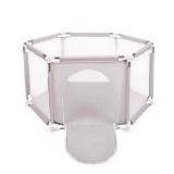 Selonis Foldable Hexagonal Baby Playpen with 900 Plastic Balls