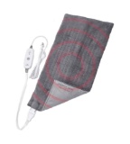 Calming Heat Massaging Weighted Heating Pad by Sharper Image- Weighted Electric Heating Pad with