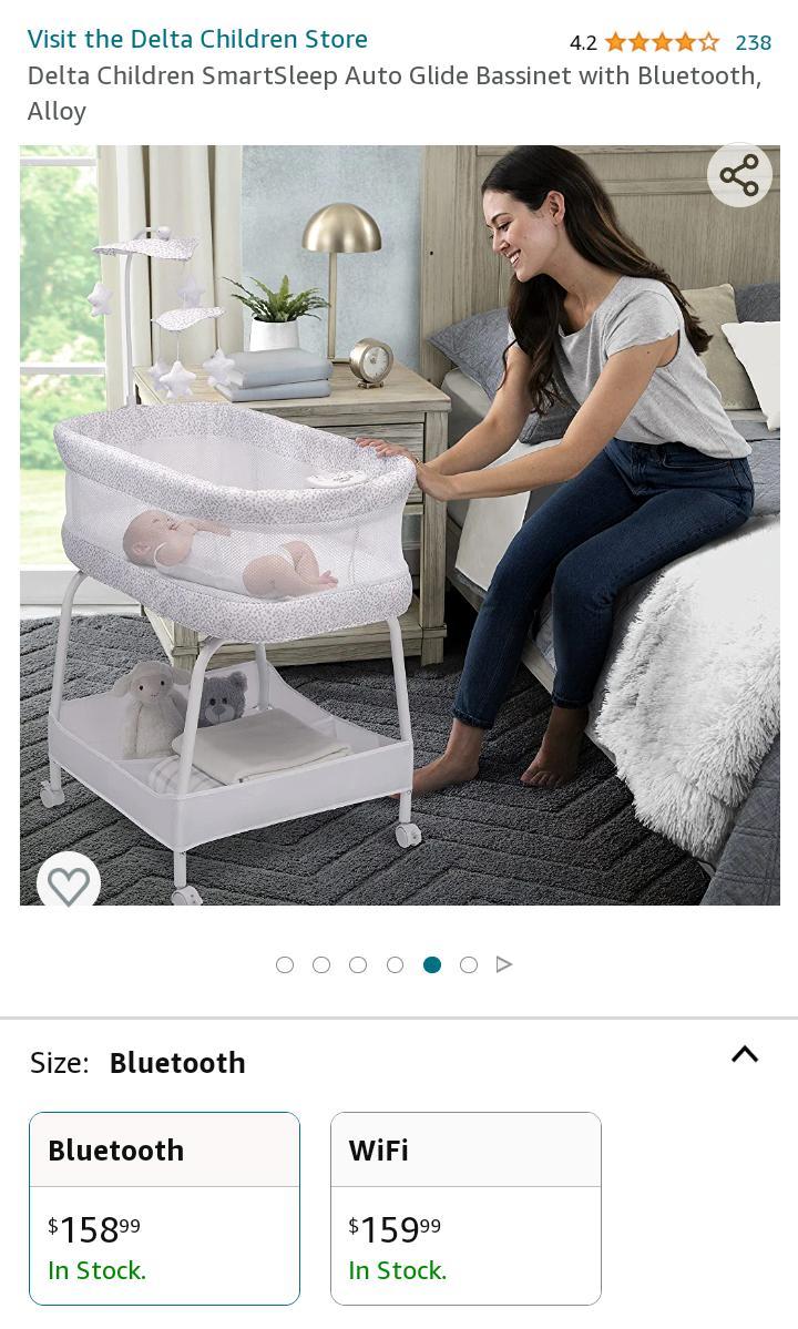 Delta Children Smartsleep Auto Glide Bassinet Proxibid