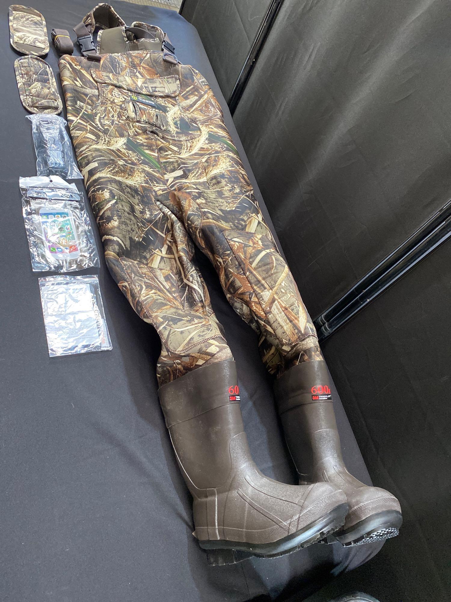 TIDEWE Hunting Waders with Boot Hanger & 600G Insulation