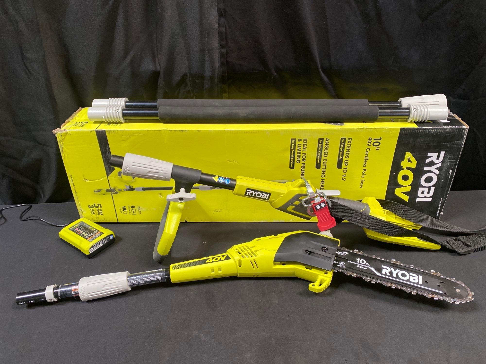 40V Cordless 10 in. Pole Saw - Tool Only