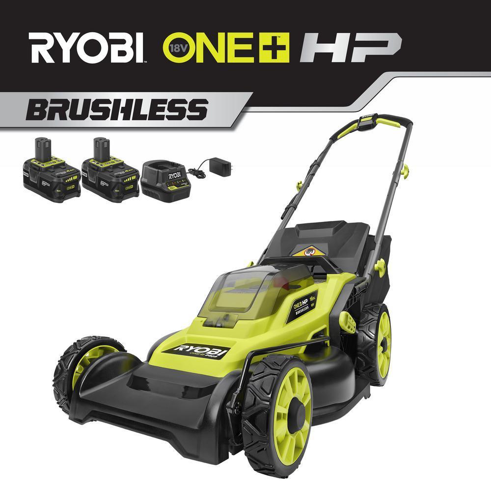 Ryobi 18V 16 Push Lawn Mower Kit w Batteries Proxibid