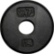 Pair of Cap Barbell 1-Inch Cast Iron Weight Plate, 1.25 Lbs Black