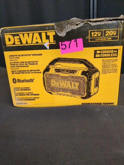 DeWalt 12V/20V Job Site Bluetooth Speaker (Tool Only) #DCR010