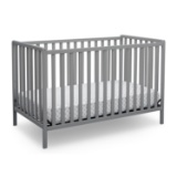 Delta Children Heartland 4-in-1 Convertible Crib, Grey, #555140-026