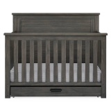 Simmons Kids' Caden 6-in-1 Convertible Crib with Trundle Drawer - Rustic Grey, W348150-084