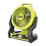 RYOBI 18V ONE+ Lithium-Ion Hybrid Portable 7.5-inch Fan (Tool-Only), #PCL811B