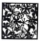 Hanging Room Divider Black Hollow Bird Flower