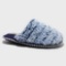 TARGET Deluxe by dearfoams Women's Vera Tipped Teddy Scuff Slippers Size M 7-8