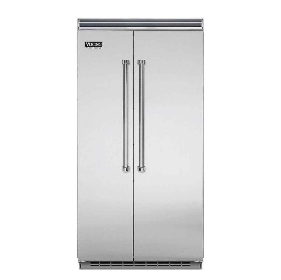 Viking 42 Inch, 25.32 Cu. Ft. Built-In Side by Side Refrigerator with Ice Maker