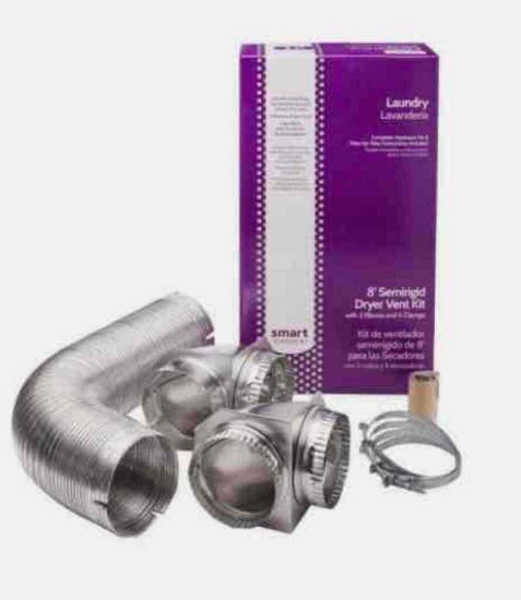 SMART CHOICE Laundry, Steam Dryer Hose & Semi Rigid Dryer Vent Kit