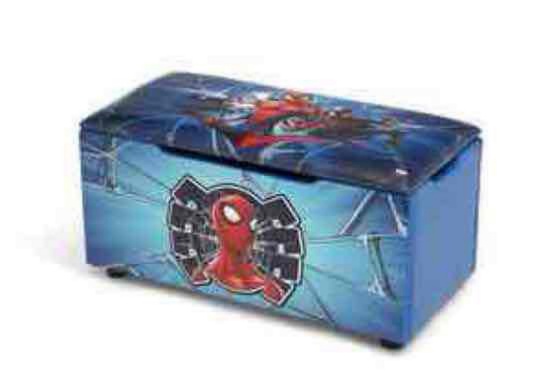 Spider-Man Upholstered Storage Bench for Kids