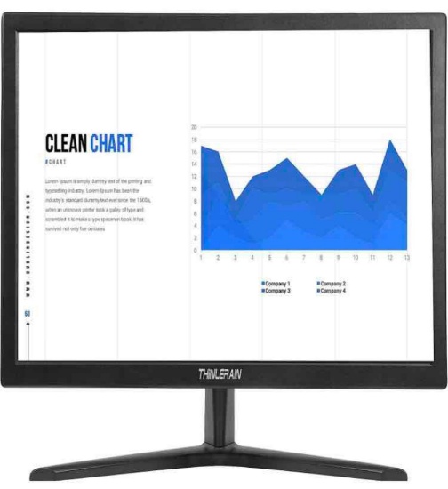 Thinlerain PC Monitor 17-inch 4:3 LED Backlit Monitor