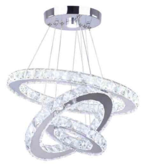 Winretro Modern LED Crystal Chandelier Light Fixtures