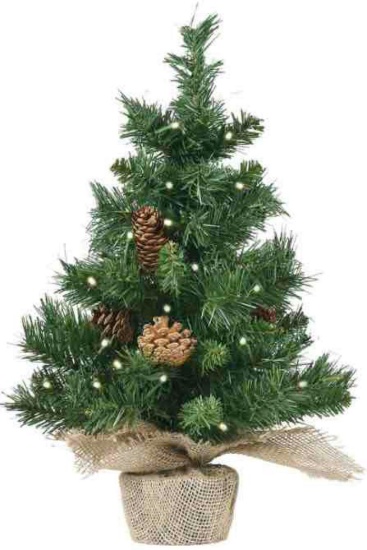 Ailgely Pre-lit Tabletop Mini Christmas Tree