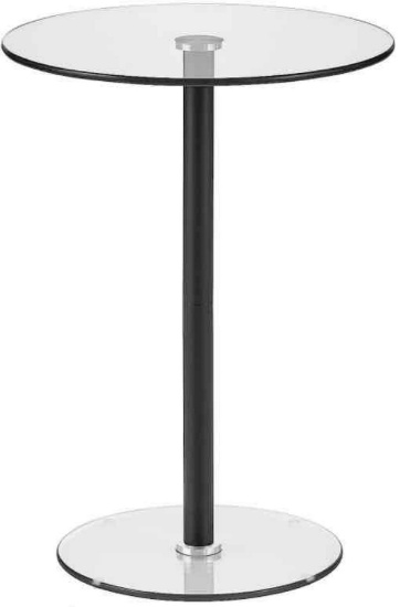 16" Round Glass Side Table