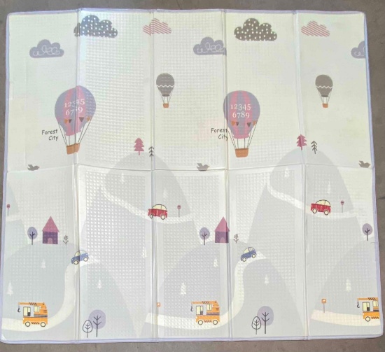 Baby play mat 79 fabric converting edge car
