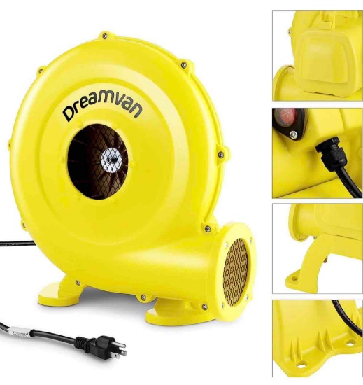 Air Blower for Inflatables- Inflatable Blower- 750 Watt, 1HP Bounce House Blower for Jumper,