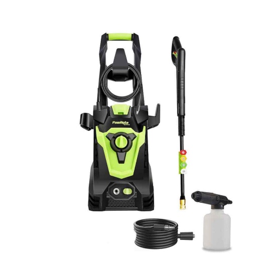 PowRyte Electric Pressure Washer, Foam Cannon, 4 Different Pressure Tips, Power Washer, 3800 PSI 2.4