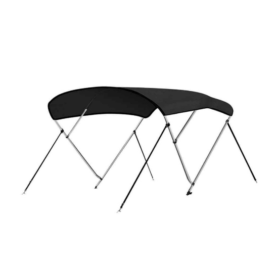 3 Bow Bimini Top Canvas Sun Shade Boat Canopy