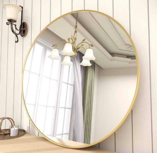 BEAUTYPEAK Circle Mirror Gold 36?
