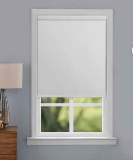 Homebox Roller Shade, white 23" x 72"