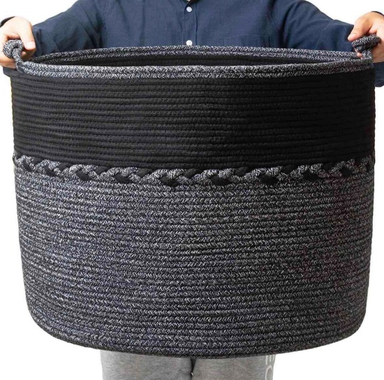 Large Rope Blanket Baskets