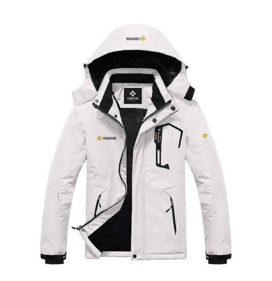 GEMYSE Men's Mountain Waterproof Ski Snow Jacket Winter Windproof Rain Jacket