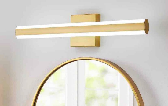 26 Inch Gold Bathroom Vanity Light