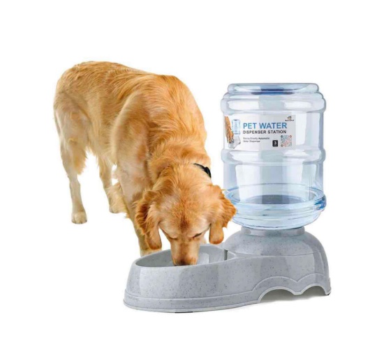 Dog Water Dispenser for Large Dogs and Cats, 3 Gallon Gravity Automatic Feeder, Cat and Dog Water