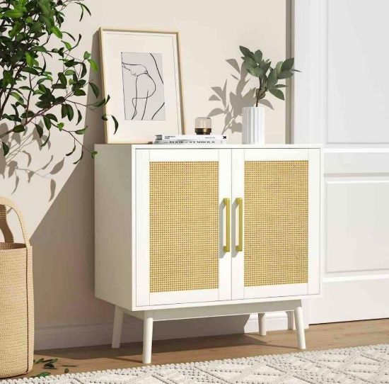 JOZZBY Rattan Sideboard Buffet Cabinet
