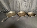 3 Aluminum Frying Pans