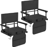 YINMIO 2 Pack Stadium chairs for bleachers with back support (some broken part)