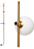 Brightech Equinox Wall Mounted LED Lamp ? Upright Minimalist Sconce for Mid-Century Modern Bedrooms
