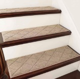 Edging Stair Treads Non-Slip Carpet Mat 28inX9in Indoor Stair Runners for Wooden Steps, Edging Stair