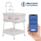 Delta Children SmartSleep Auto Glide Bassinet with Bluetooth, Alloy, #25031-2327