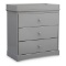 Delta Children Skylar 3-Drawer Dresser with Changing Top - Grey, #558030-026